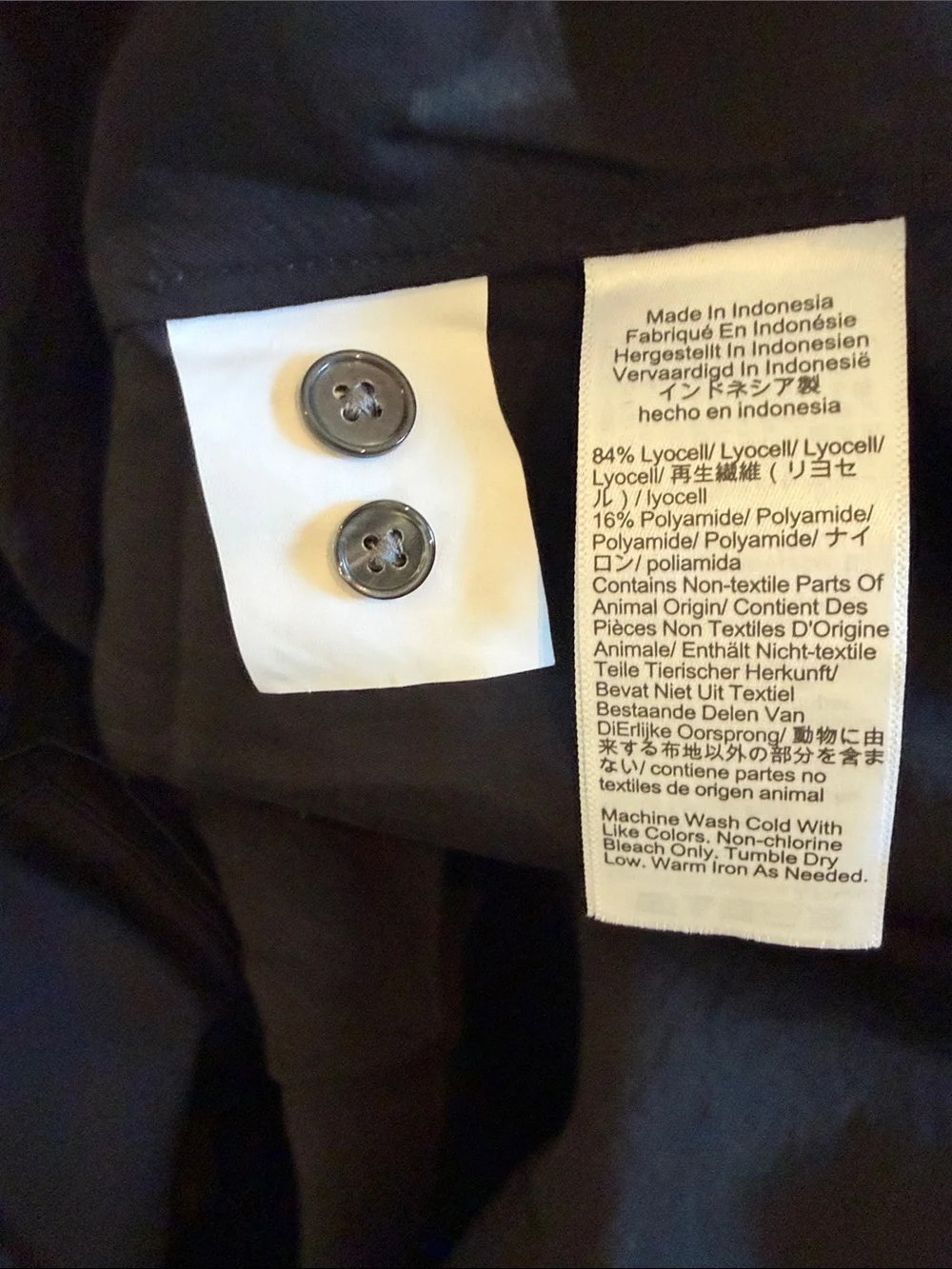 Madewell Black V-Neck Peasant Blouse - Picture 4 of 4